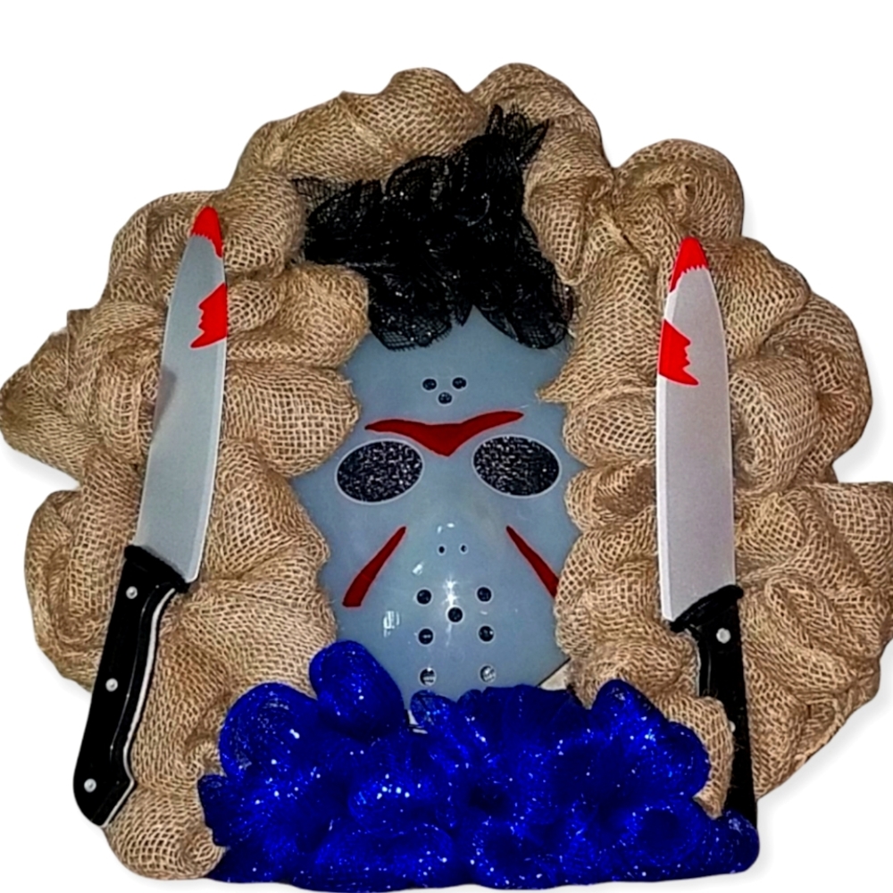 FRIDAY THE 13TH JASON HALLOWEEN WREATH